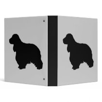 Cocker spaniel 3 ring binder