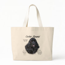 Cocker Spaniel (black) History Design bags by GreyWolfCreation Cocker Spaniel (black) History Design bags