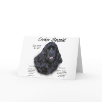 Cocker Spaniel (black) History Design cards by GreyWolfCreation Cocker Spaniel (black) History Design cards