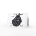 Cocker Spaniel (black) History Design cards