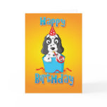 cocker spaniel - box - happy birthday cards
