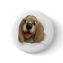 Cocker Spaniel Busting Out button