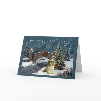 Cocker Spaniel Christmas Card Evening2