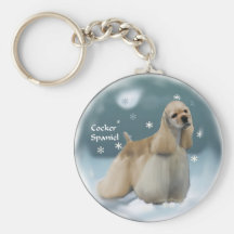Cocker Spaniel Christmas Gifts Key Chains