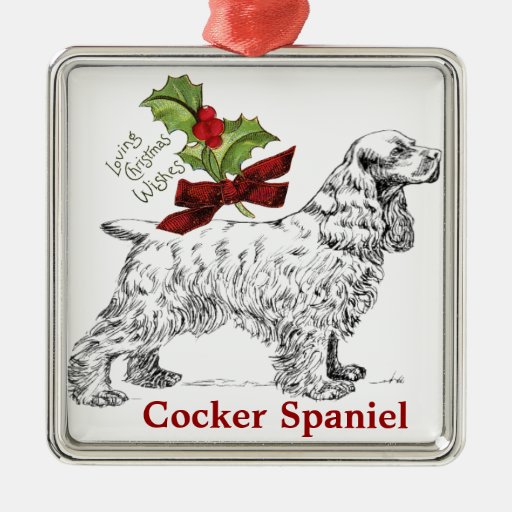 cocker spaniel christmas ornament zazzle cocker spaniel christmas ornament zazzle