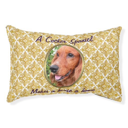 Cocker Spaniel customizable dog bed Small Dog Bed Zazzle