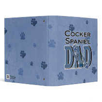 Cocker Spaniel DAD 3 Ring Binder