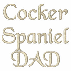 Cocker Spaniel DAD Gifts embroidered shirt