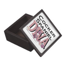 Cocker Spaniel DIVA Premium Trinket Boxes