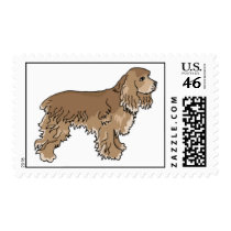 Cocker Spaniel Dog Postage Stamps by postage_stamps Cocker Spaniel Dog Postage Stamps
