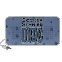 Cocker Spaniel DUDE Portable Speakers