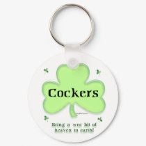 Cocker Spaniel Heaven on Earth Keychain