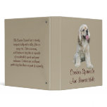 Cocker Spaniel Irresistible Binder