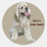 Cocker Spaniel Irresistible Sticker