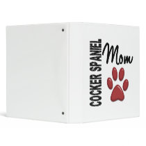Cocker Spaniel Mom 2 Vinyl Binder