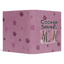 Cocker Spaniel MOM Vinyl Binder