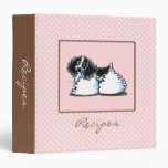 Cocker Spaniel Off-Leash Art™ Recipes Custom 3 Ring Binder