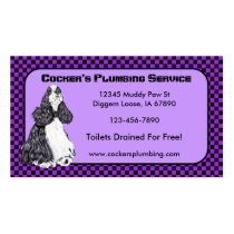 Cocker' Spaniel Parti Business Cards business cards