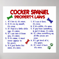 COCKER SPANIEL PL2 POSTERS
