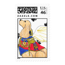 Cocker Spaniel Postage Stamp