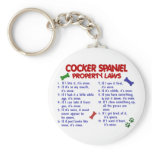 COCKER SPANIEL Property Laws 2 Key Chain