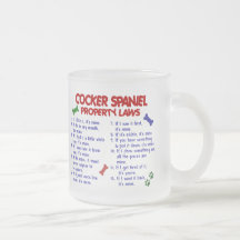 COCKER SPANIEL Property Laws 2 Mug