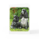 Cocker Spaniel & puppy 9W017D-068 cards by TraffordPhotos Cocker Spaniel & puppy 9W017D-068 cards