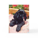 Cocker Spaniel puppy greeting card by MartinisMommy Cocker Spaniel puppy greeting card