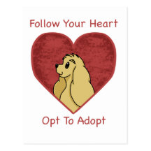 Cocker Spaniel Rescue Items Post Card