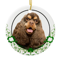 Cocker Spaniel St Patrick's Day Ornament ornaments
