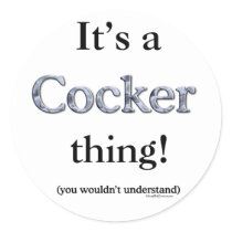 Cocker Spaniel Thing stickers by GreyWolfCreation Cocker Spaniel Thing stickers