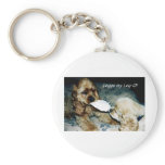 Cocker Spaniel Tug-of-War Keychain