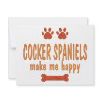 Cocker Spaniels Make Me Happy invitations by TLArnold4 Cocker Spaniels Make Me Happy invitations