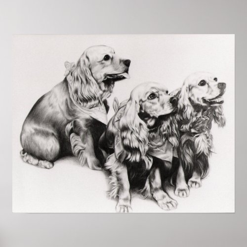 Cocker Spaniels print