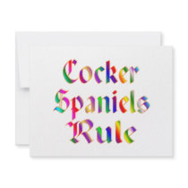 Cocker Spaniels Rule invitations by TLArnold4 Cocker Spaniels Rule invitations