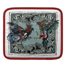 Cockerel Fight iPad Sleeve