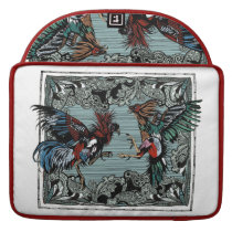 Cockerel Fight macbook sleeves