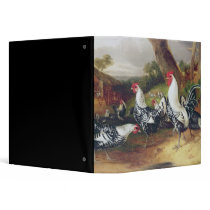 Cockerels in a Landscape Binder