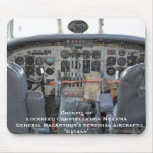Cockpit - General McArthur's "Connie" Mousepad