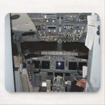 Cockpit Jet Aircraft Mouse Pads