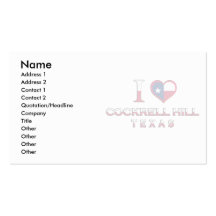 Cockrell Hill, Texas Business Card Template