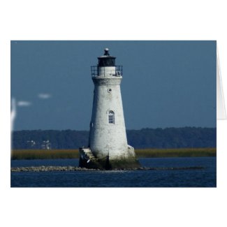 Cockspur Island Lighthouse Greeting Card
