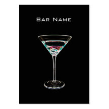 Cocktail Bar Business Card