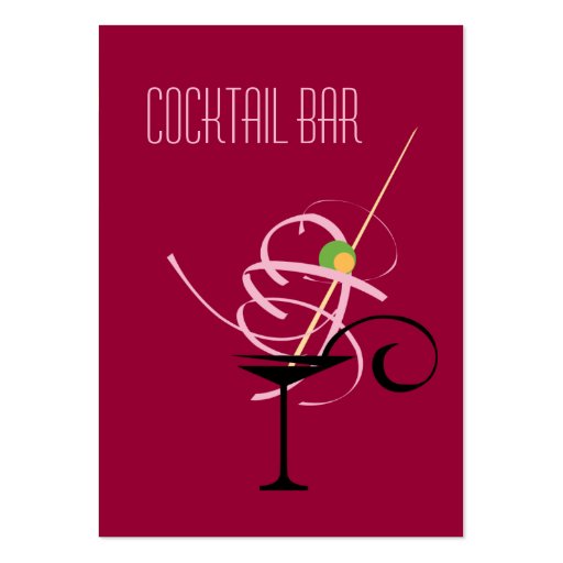 Cocktail Bar Nightclub Business Card