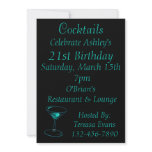 Cocktail Birthday Celebration invitations