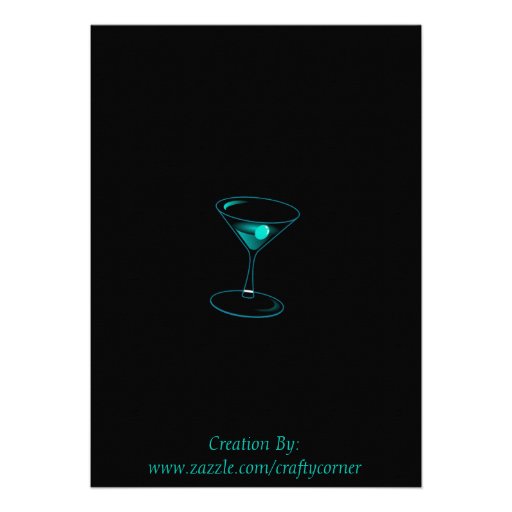 Cocktail Birthday Celebration Personalized Invite