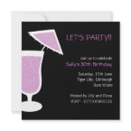 Cocktail / Birthday Party Invitation by claire_shearer Cocktail / Birthday Party Invitation by claire_shearer