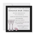 Cocktail Buffet in Black and White Invitations
