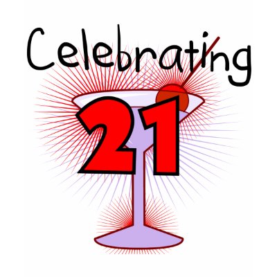 Cocktail Celebrating 21 Tshirts and Gifts by birthdayTshirts