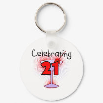 Cocktail Celebrating 21 Tshirts and Gifts keychains